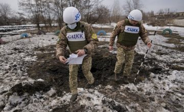 The Russian and Ukrainian governments both blamed forces aligned with the other for mortar fire in eastern Ukraine and for using the accusations as justification for increased aggression.