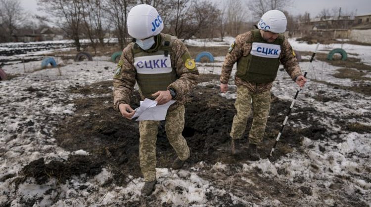 20220217-1111-q3f2em - The Deeping The Russian and Ukrainian governments both blamed forces aligned with the other for mortar fire in eastern Ukraine and for using the accusations as justification for increased aggression.