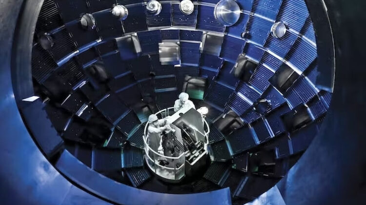 The target chamber at the National Ignition Facility - The Deeping