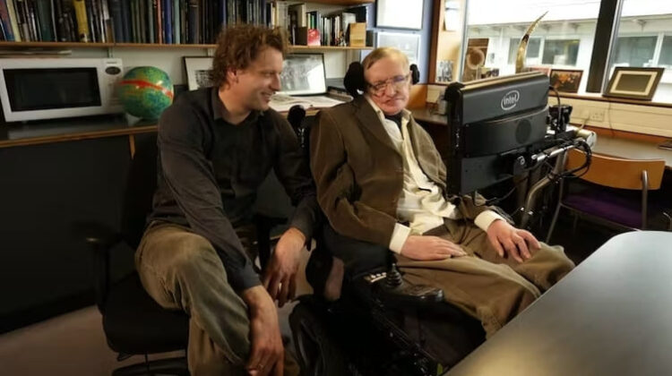 Hawking and the author - The Deeping