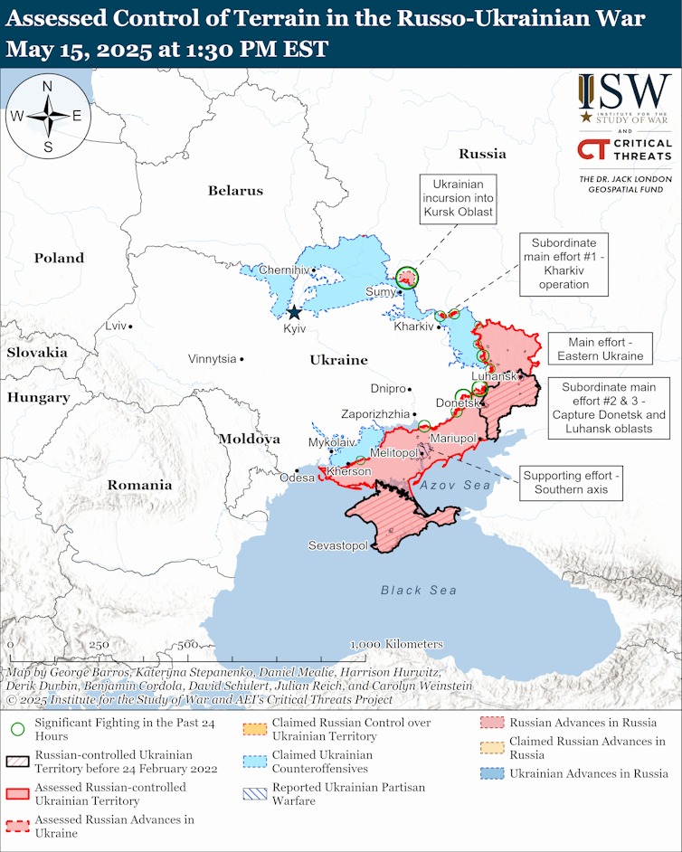 file-20250516-62-thcx1c - The Deeping Map of current state of the conflict in Ukraine, May 15 2025.